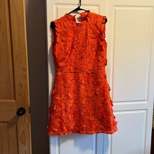 JCrew floral appliqué dress